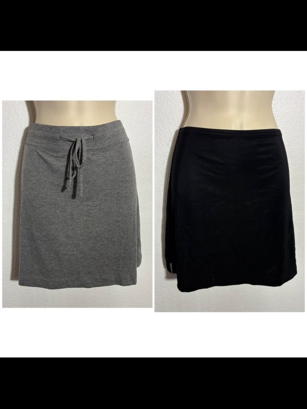 Women’s Mini Skirt Bundle — Black & Gray Size Medium